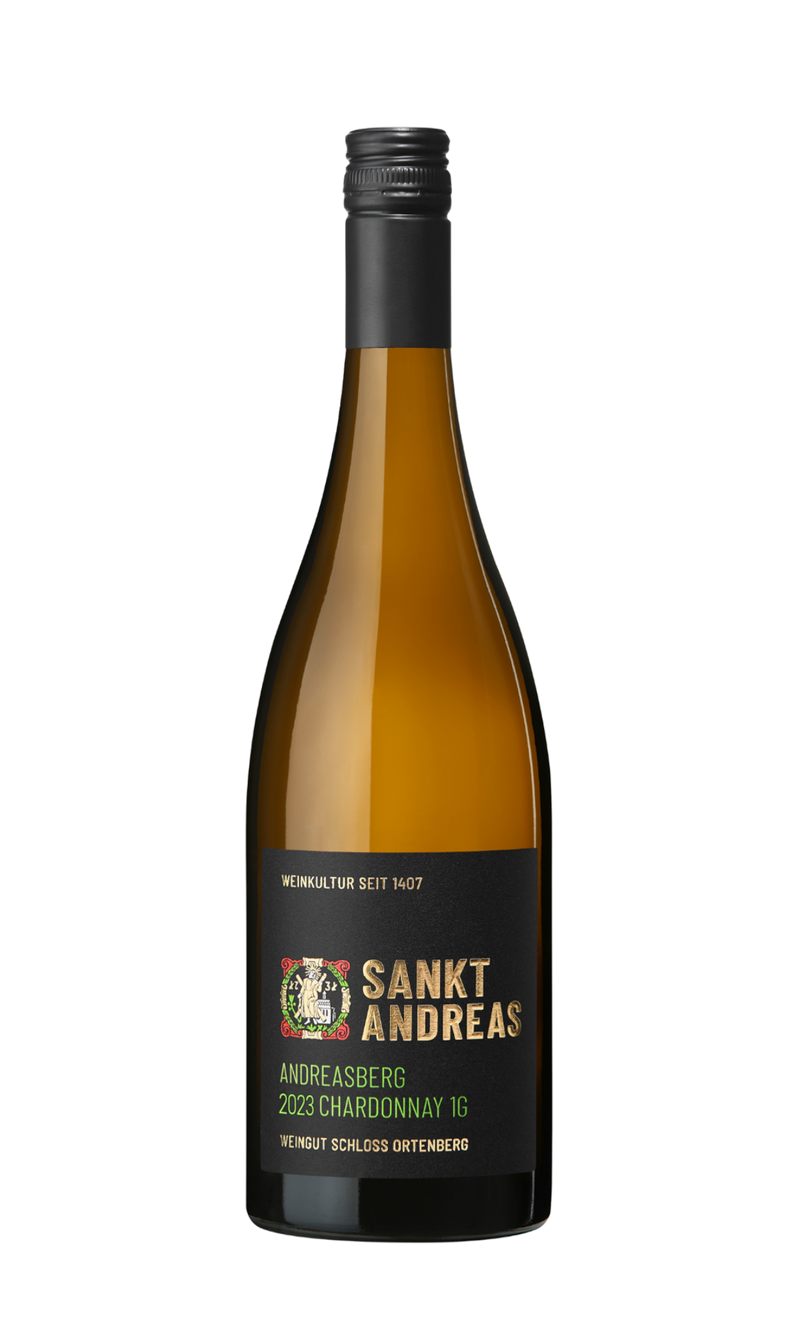 Flasche St. Andreas Chardonnay 1G Andreasberg trocken 2024 vom Weingut Schloss Ortenberg