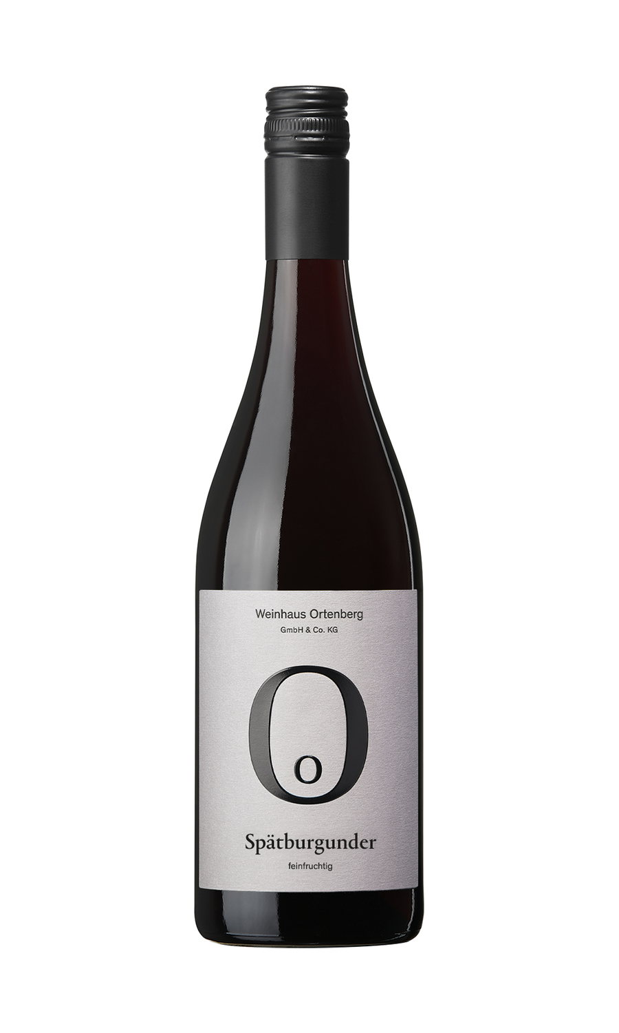 Flasche Weinhaus Ortenberg Spätburgunder feinfruchtig 2023 vom Weingut Schloss Ortenberg