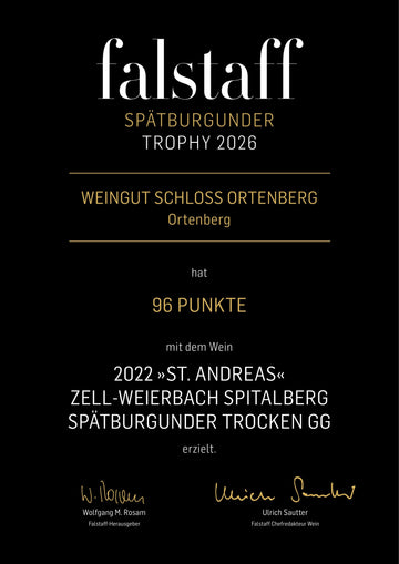96 & 94 Punkte bei der Falstaff Spätburgunder Trophy 2026