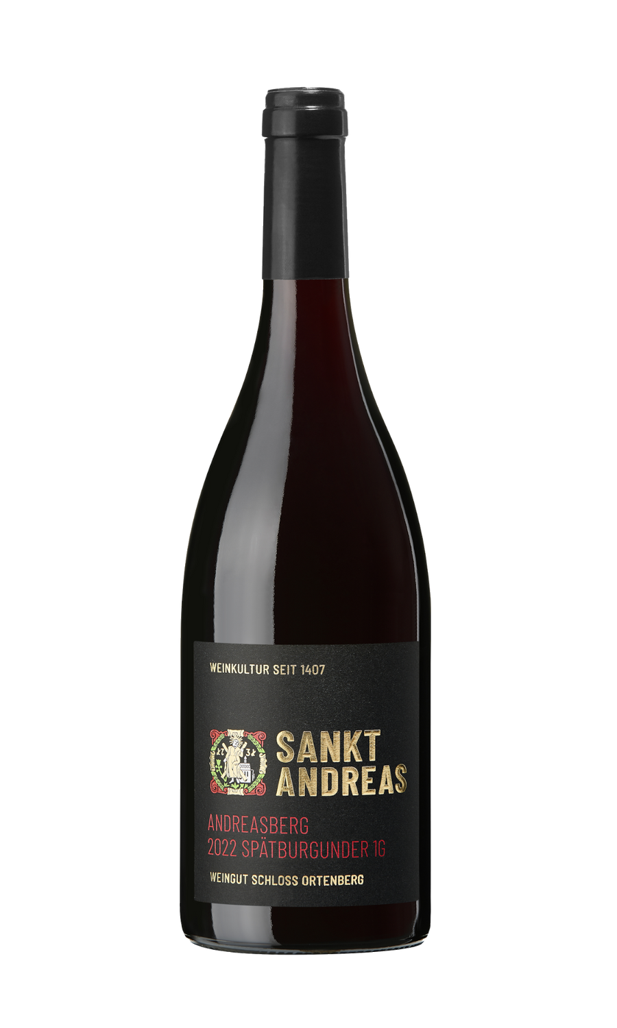 St. Andreas Spätburgunder 1G Andreasberg trocken 2023 von Weingut Schloss Ortenberg, Monopollage im Schwarzwald