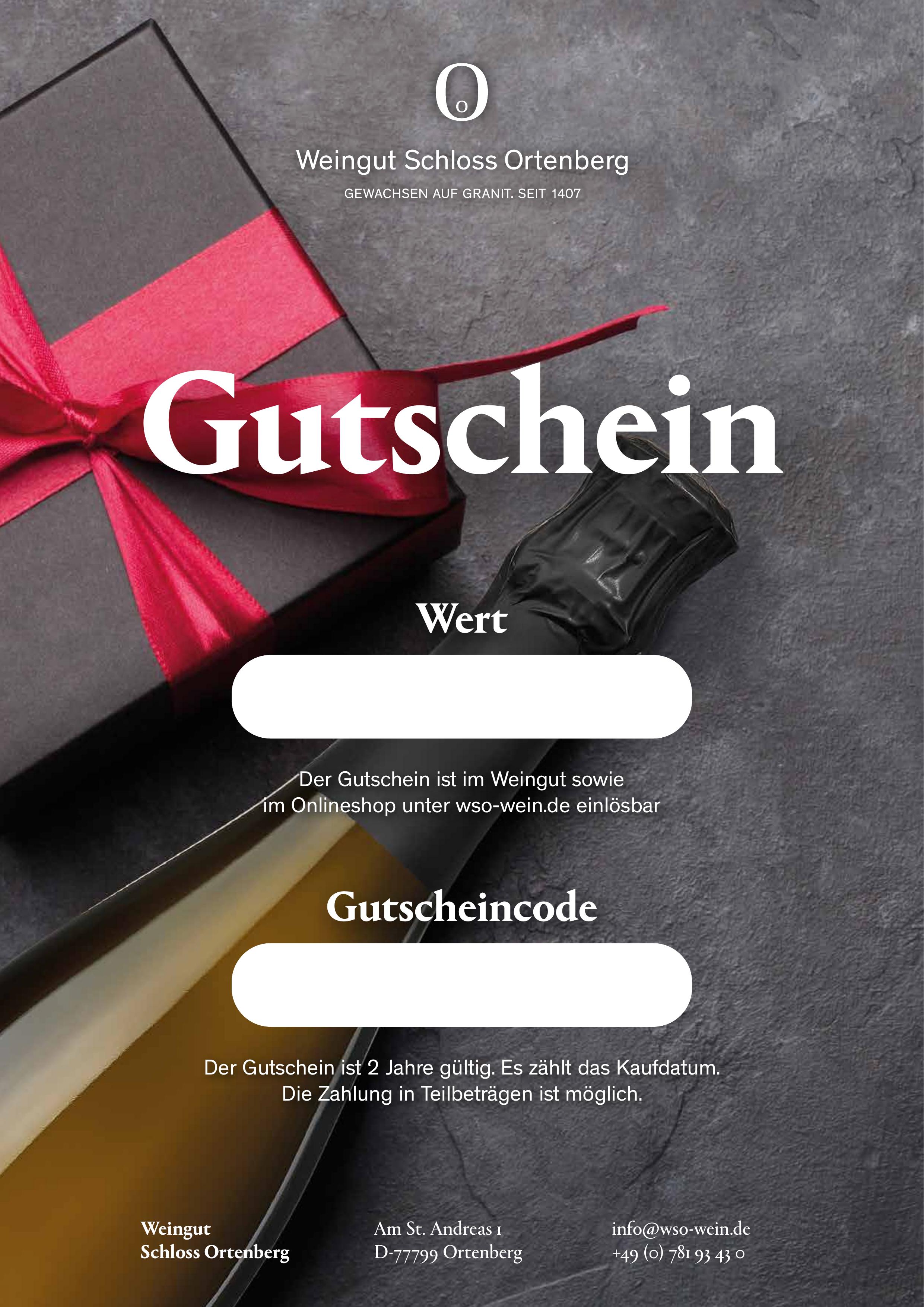 Geschenkgutschein Digital