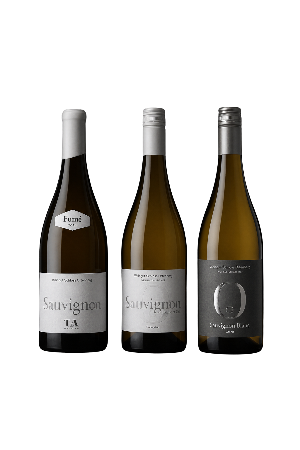 Falstaff Sauvignon-Paket von Weingut Schloss Ortenberg – drei prämierte Sauvignon-Blanc-Weine mit bis zu 94+ Punkten